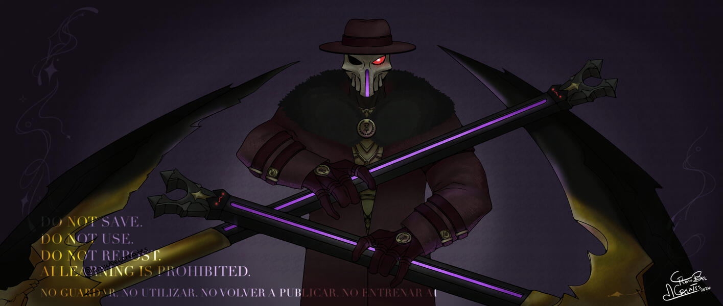 An illustration for @Mister_Sandman09! This was created to be used as his Twitch banner.